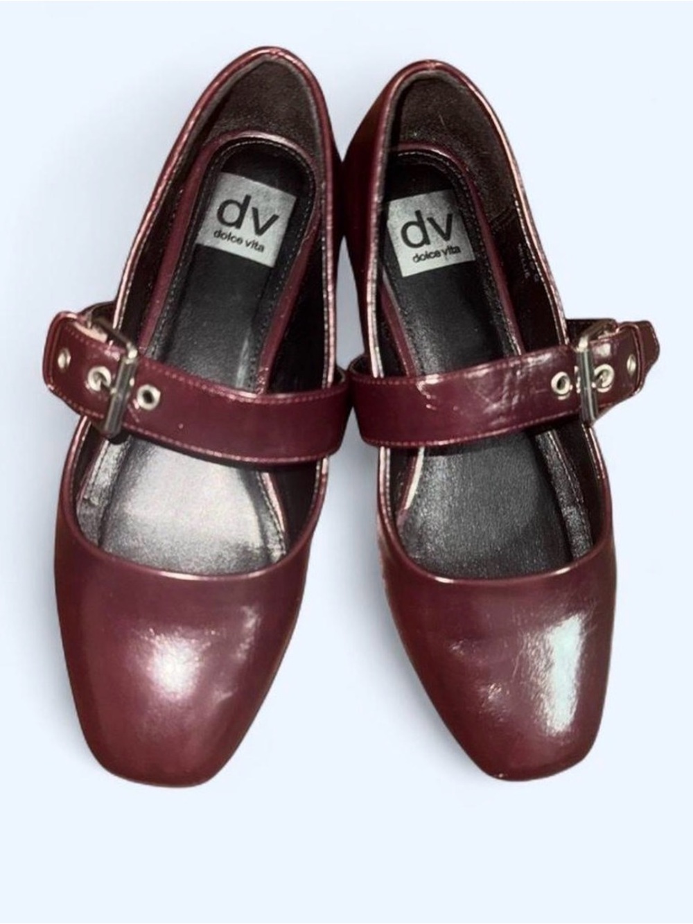 DV by Dolce Vita Burgundy Mary Jane Flats